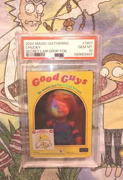 2024 MTG CHUCKY PSA 10 Secret Lair Drop Foil #1807 - Image 1