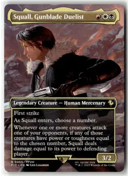 Squall, Gunblade Duelist (Borderless) R Commander: FINAL FANTASY 453 NM - Image 1