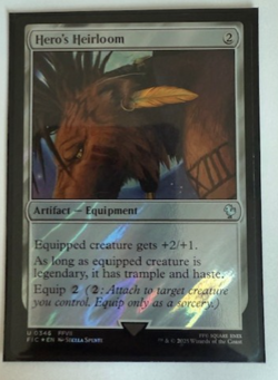 MTG: Hero's Heirloom (Surge Foil) Commander: Final Fantasy Foil NM - Image 1