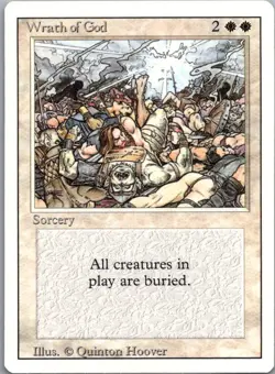 REVISED EDITION Vintage MtG Wrath of God - Image 1