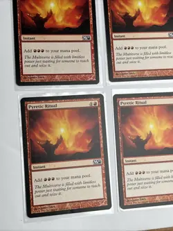 4x Pyretic Rituals (Playset) Magic 2011 (M11) Condition Shown In Many Pictures - Image 3
