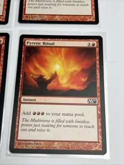 4x Pyretic Rituals (Playset) Magic 2011 (M11) Condition Shown In Many Pictures - Image 4