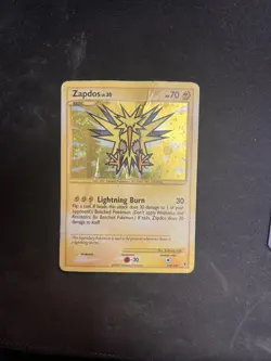 2009 Pokemon Supreme Victors Zapdos Holo 150/147 Worn - Image 1