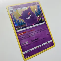 Pokemon Gengar Sword & Shield Black Star Promo SWSH052 Cosmos Holo Near Mint+ - Image 3