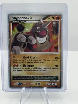 2008 Pokemon Diamond Pearl Black Star Promo Holo DP29 Rhyperior LV.X - Image 1