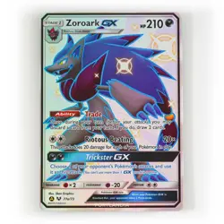 Pokemon - Zoroark GX - 77a/73 - SM Hidden Fates - Shiny Vault Card - Image 1
