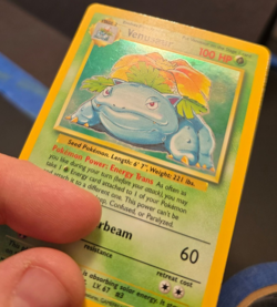 Pokemon TCG Venusaur 15/102 Holo Rare Card MP Base Set Unlimited WOTC - Image 3