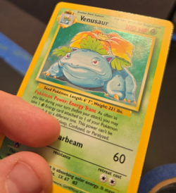 Pokemon TCG Venusaur 15/102 Holo Rare Card MP Base Set Unlimited WOTC - Image 4