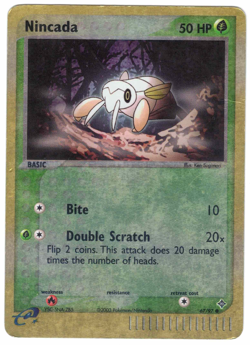 Nincada 67/97 EX Dragon Reverse Holo Rare Pokemon Card - Image 1