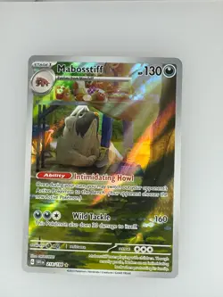 2023 Pokemon Scarlet & Violet Mabosstiff 218/198 NM - Image 1