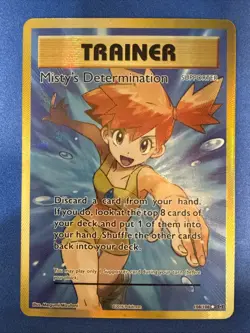 Pokemon XY Evolutions Ultra Holo Full Art Trainer Misty's Determination #108 NM - Image 1