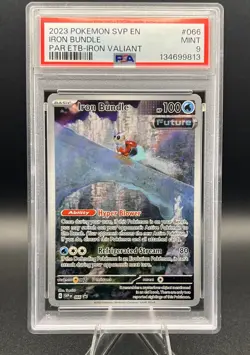 2023 POKEMON SVP EN-SV BLACK STAR PROMO #066 IRON BUNDLE PSA 9 - Image 1