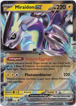 Pokemon Miraidon ex Double Rare Black Star Promo SVP 028 NM Deutsch - Image 1