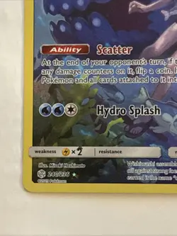 Pokemon TCG Wishiwashi Holo Secret Rare Card Sun & Moon Cosmic Eclipse 240/236 - Image 5