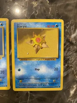Starmie 64/102 and Staryu 65/102 Base Set 1999 Pokemon Lot Of 2 Cards - LP/MP - Image 3