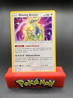 Pokemon TCG SHINING ARCEUS 57/73 Shining Legends Holo NM/M English US - Image 1
