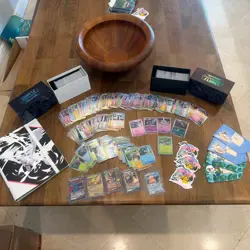 Massive Pokemon Collection Binder Holo Reverse Holo Rare 1100 + TCG Card Lot 5 - Image 1