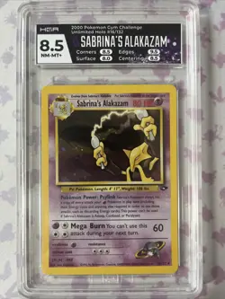 Pokemon Sabrina's Alakazam Gym Challenge 16/132 Holo Unlimited Holo Rare HGA 8.5 - Image 1