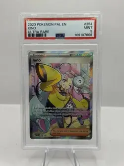 2023 Pokemon PAL EN Ultra Rare 254/193 Iono PSA 9 - Image 1