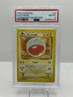 2002 Pokemon Legendary Collection 22/110 Electrode PSA 8 - Image 1