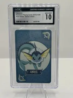 2019 Pokemon KOR Point Salad Eevee Edition Vaporeon CGC 10 - Image 1