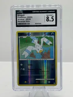 2009 Pokemon Reverse Holo Arceus 80/99 Wingull CGC 8.5 - Image 1