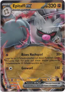 Pokemon Epitaff ex Double Rare Black Star Promo SVP 032 NM Deutsch - Image 1