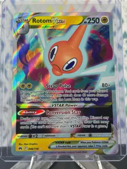 Pokemon TCG Rotom VSTAR Crown Zenith 046/159 Holo Ultra Rare Nm - Image 1