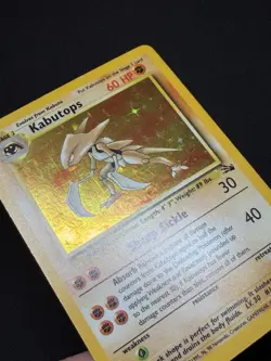 Pokemon Vintage Holo Rare Kabutops 9/62 Fossil WotC 1999 NEAR MINT - Image 3