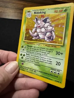 Vintage Pokemon Lot (4 Cards) Holo,Base Set Chansey,Magneton,Nidoking, Poliwrath - Image 3