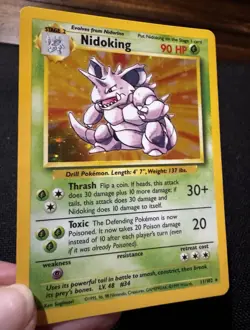 Vintage Pokemon Lot (4 Cards) Holo,Base Set Chansey,Magneton,Nidoking, Poliwrath - Image 4