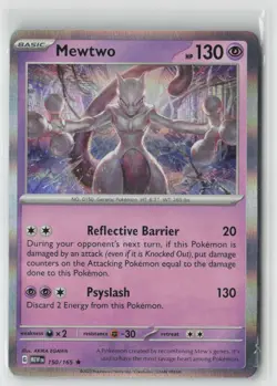 Pokemon Mewtwo #150/165 SV: Scarlet & Violet 151 Near Mint or Better - Image 1