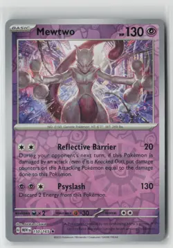 Pokemon Mewtwo #150/165 SV: Scarlet & Violet 151 Near Mint or Better - Image 1