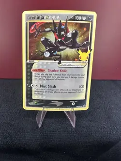 Pokemon TCG : Greninja Gold Star SWSH144 Celebrations Black Star Promo -NM - Image 1