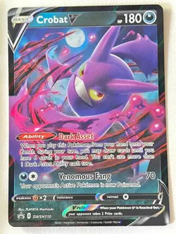 Crobat V SWSH110 Black Star Promo Trainer Toolkit 2021 Pokemon TCG Near Mint NM - Image 1