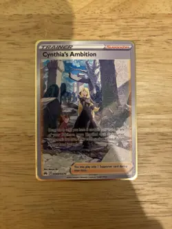 Pokemon TCG Cynthia’s Ambition GG60/GG70 Gold Metal Card - Collectible Gift - Image 1