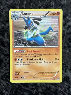 Pokemon TCG Lucario 78/135 Plasma Storm Holo (English) - NM(-) - Image 3