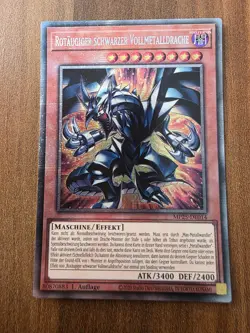 Yu-Gi-Oh! MP25-DE014 Rotaugiger schwarzer Vollmetalldrache Starlight Rare NM 1st - Image 1