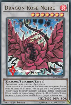 ♦Yu-Gi-Oh!♦ Dragon Rose Noire (Black) : DUDE-FR010 -VF/Ultra Rare- - Image 1