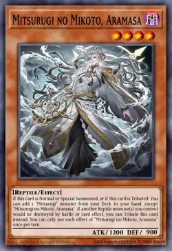 Yugioh ALIN-EN090 - Mitsurugi no Mikoto, Aramasa - Super Rare - Image 1
