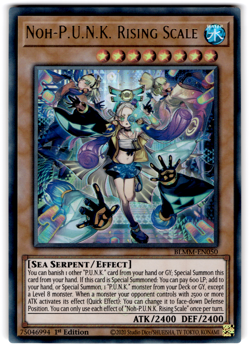 YUGIOH NOH-P.U.N.K. RISING SCALE ULTRA RARE 1ST EDITION NM BLMM-EN050 - Image 1