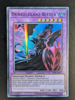 Dunkelglanz-Ritter DCR-DE017 Super Rare Deutsch NM YUGIOH - Image 1