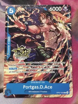 One Piece - 1x Portgas.D.Ace - 3rd Anniversary Promo English NM - Image 1