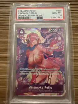 One Piece Vinsmoke Reiju OP06-069 SR Alternate Art English PSA 10 - Image 2