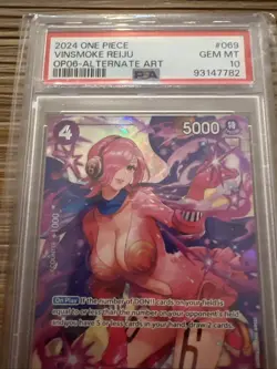 One Piece Vinsmoke Reiju OP06-069 SR Alternate Art English PSA 10 - Image 3