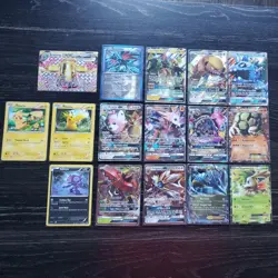 Random 16 Pokemon GX, EX, Stage 1 -2, Basic, Break & 2 Pikachu Cards ENJOY! - Image 1