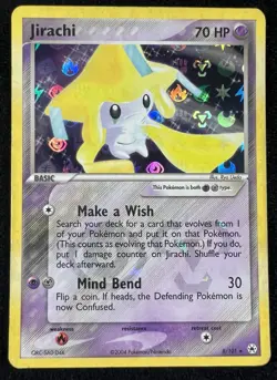 Jirachi 8/101 EX Hidden Legends Reverse Holo Pokemon Card - MP/HP - Image 1