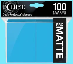 100 ULTRA PRO ECLIPSE MATTE STANDARD SKY BLUE DECK PROTECTORS Card Sleeves ccg - Image 1