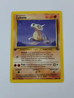 Pokemon Card 1st Edition Cubone 50/64 Jungle Regular US - Image 1