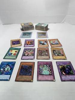 Vintage Yu-Gi-Oh TCG Card Lot 1996 - Rare, Foil Dark Magician Early Good Players - Image 1